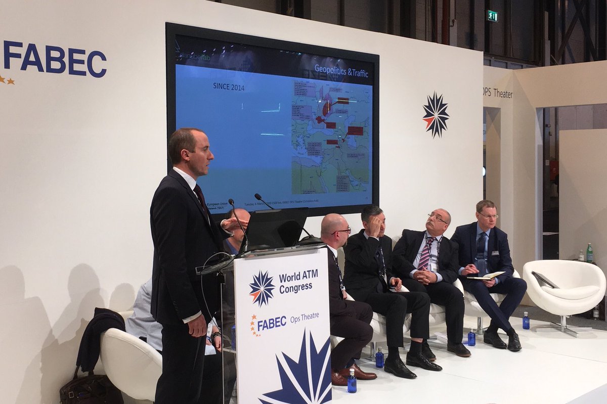 DANUBEFAB's tweet photo. Veselin Stoyanov presented @DANUBEFAB experience on Traffic Volatility in ATM at FABEC OPS Theatre during @WorldATM_now #DanubeFab #BULATSA #ROMATSA #trafficvolatility #InterFAB https://t.co/s7Bd0rRp1Z