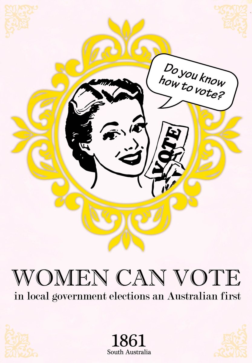 Sa Electoral Com On Twitter South Australia Has A Proud History As The First Australian Colony To Legislate Women S Rights To Vote In Local Government Elections In 1861 And State Elections In
