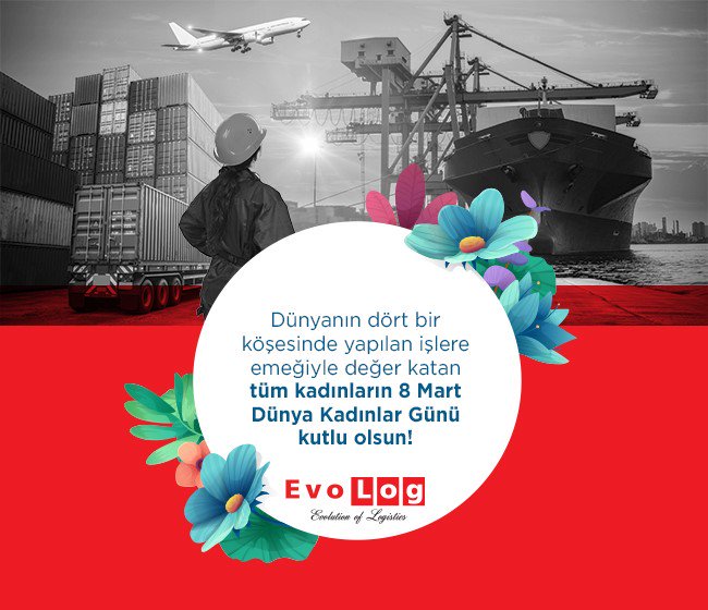 evologlogistics's tweet photo. Dünyanın dört bir köşesinde yapılan işlere emeğiyle değer katan tüm kadınların 8 Mart Dünya Kadınlar Günü kutlu olsun!

#8mart #dunyakadinlargunu #8march #womensday #evolog #logistics #lojistik #istanbul #turkey https://t.co/lZUDkipm7h