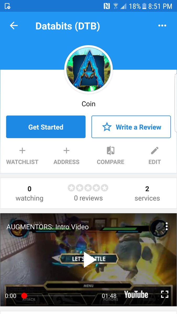 CheddurTeam's tweet image. We added @AugmentorsGame $DTB to the @CheddurApp! #Databits can be used on the blockchain to purchase creatures, relics, and skins in the Augmentors gaming ecosystem! Use the #Cheddur app to learn about the project, keep an eye on the price, review it, and accept #DTB donations!