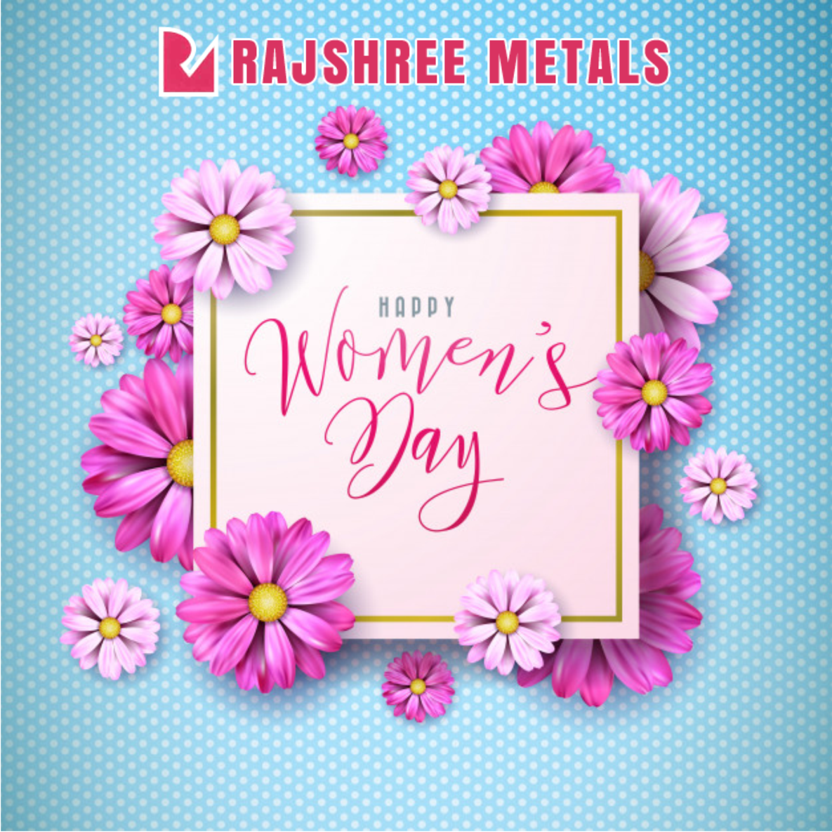 MetalsRajshree's tweet photo. Greetings and wishes to all women, Have a Happy Women’s Day from Rajshree Metals.
#rajshreemetals #empoweringwomen #internationalwomensday #standforwomen https://t.co/MdvGNKcIjW