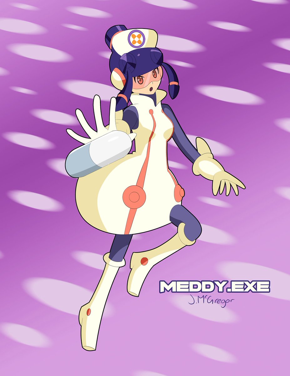 JMotion0's tweet photo. My first ever Megaman Battle Network fan art!
Say hello to Meddy!!!!
#Megaman #RockmanEXE #Meddy #MMBN #BattleNetwork #MegamanBattleNetwork #TeamProtoman #Fanart https://t.co/ydsyE5OlId