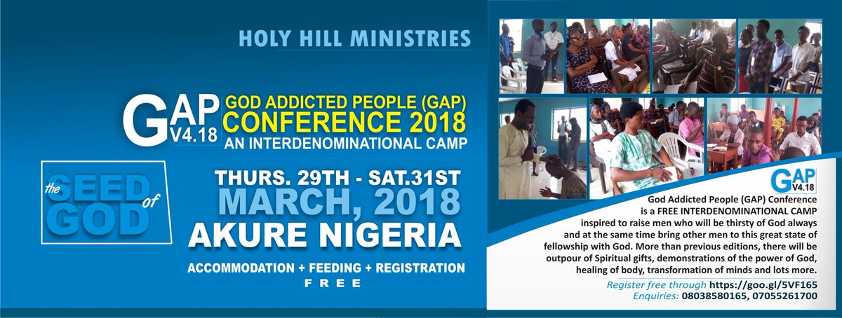 oyekunlefm's tweet photo. This morning my heartfelt prayer goes to everyone who has been supportive to GOD ADDICTED PEOPLE CONFERENCE. 
Your prayers, resources and encouragements are soul lifting. 

Thanks for giving yourself to the Lord.  God bless you. 

#GAPCONFERENCE https://t.co/Bsj6UgX3m8