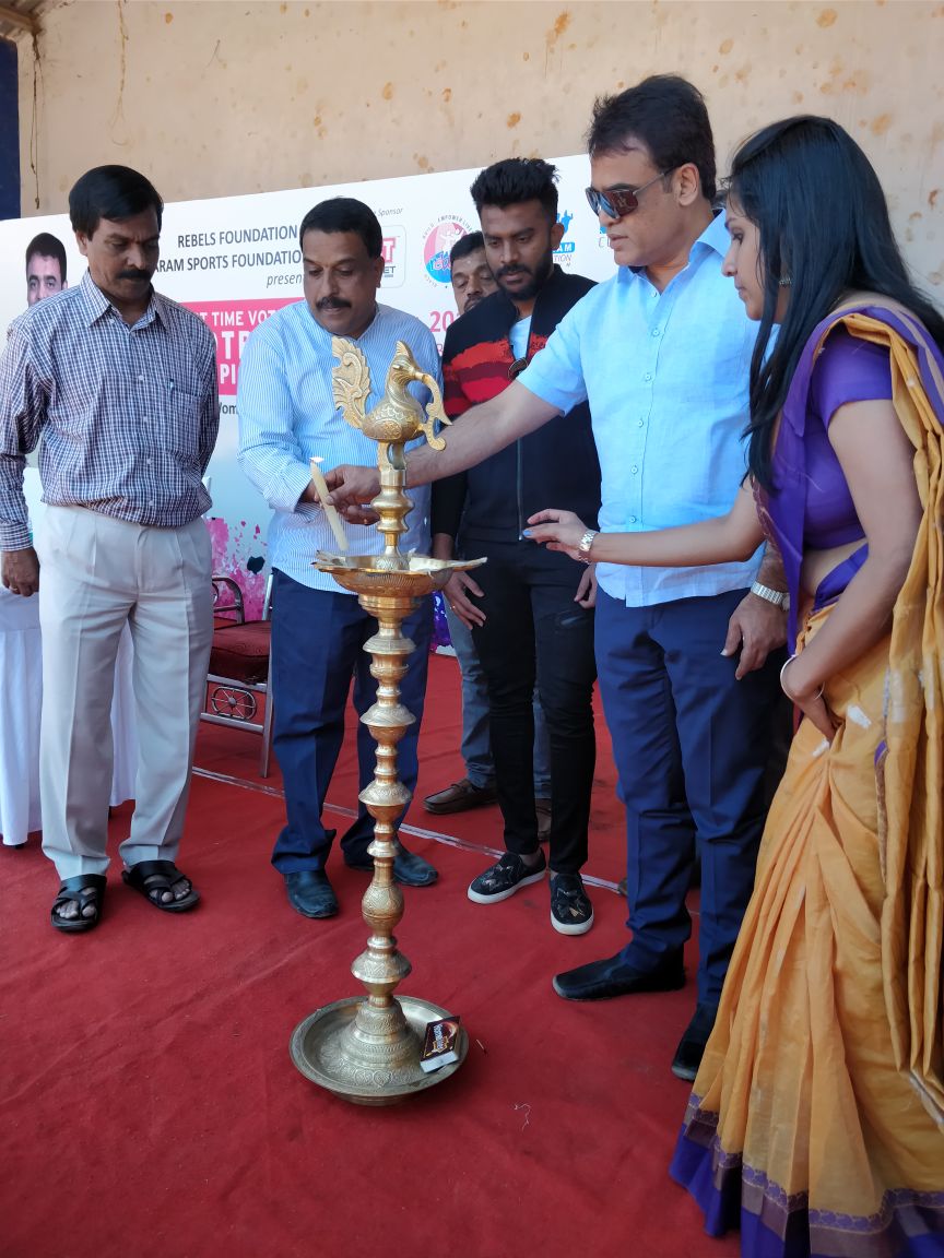 Rebels_Org's tweet photo. #Day1 
We were extremely honored and privileged to have Dr. Ashwath Narayan, Mr. Manjunath Raju and @ChandanShettyO1 inaugurate the #FirstTimeVotersFootballChampionship! 
#ActFibernet #MalleswaramSportsFoundation #RebelsFoundation #AshwathNarayan #Footieculture #iamafootie https://t.co/ADnPQRafeB