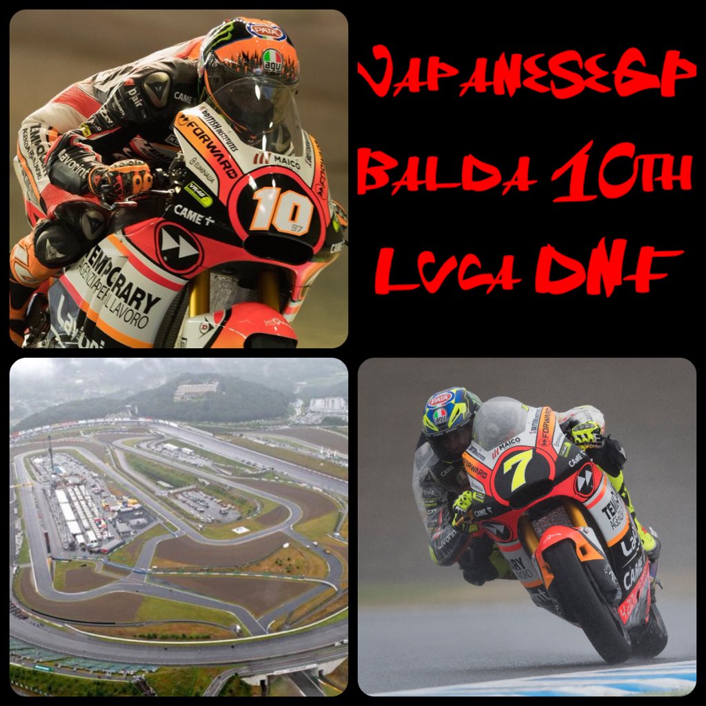 ForwardFan's tweet photo. Recap #2017Season #TripleHeaded Part1: at #JapaneseGP @7balda display a fantastic remount under the pouring rain, while @Luca_Marini_97 unluckily ends the race prematurely #TBT https://t.co/RqqoDyOmi2