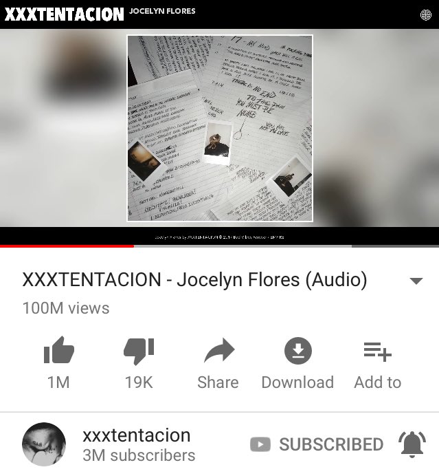 100 Million plays on Jocelyn Flores. 💔