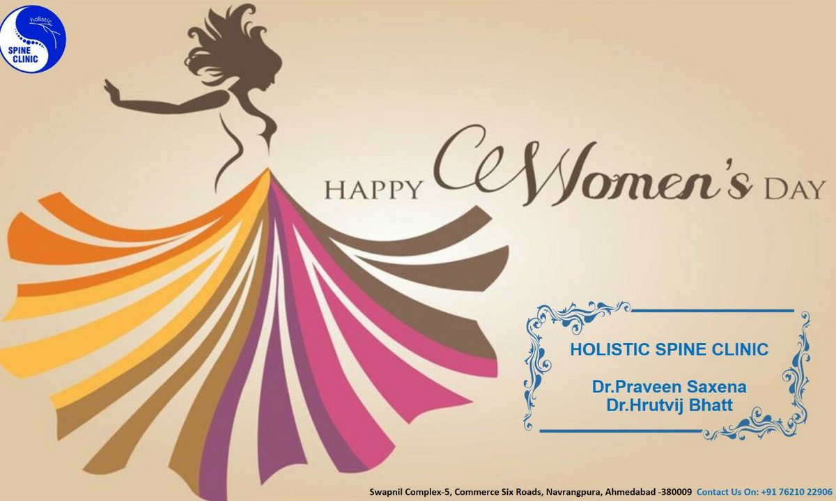 HolisticSpine's tweet photo. Happy Women's Day to the real Backbone of our Society.
#myspineclinic #holisticspineclinic #WomensDay2018 https://t.co/Mvpn6RpSlQ