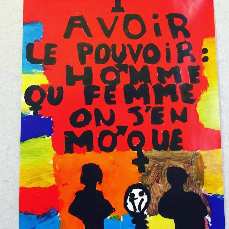 Kaitbouali's tweet photo. #Journéepourlaluttedesdroitsdedfemmes affiches réalisées par des élèves de @Academie_Paris @GillesPecout @Anne_Hidalgo #JournéedelaFemme #8Mars20 https://t.co/jwsZEb5eQp