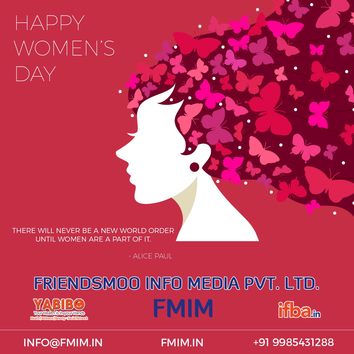 IfbaIndia's tweet photo. #HappyWomensDay #FMIMIndia #IFBA #Friendsmoo #Yabibo Nagendra Gadamsetty https://t.co/oduTpLvofd