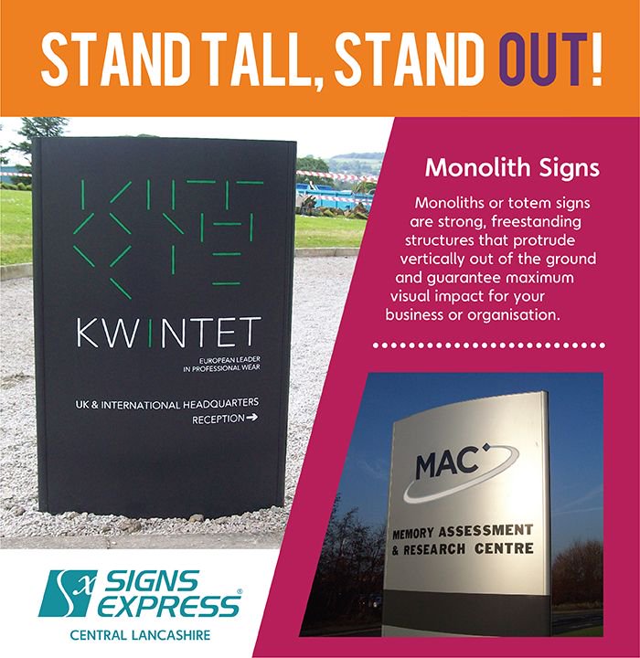 Has YOUR business got a prominent presence?
#monolithsign #totemsign #prominentbusiness #illuminatedsign #bespokesign #exteriorsign #businesssign #eyecatchingsignage #perimetersign #lancashire