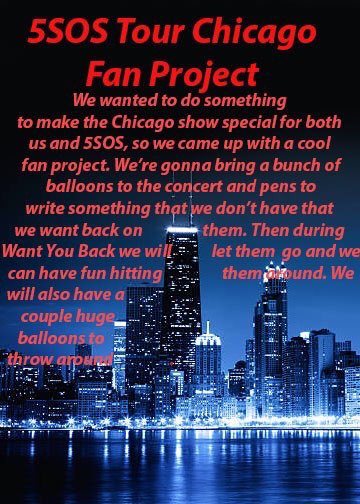 chicago5sos3's tweet photo. attention #5SOSFam !!! we have a new #5sosfanproject for the chicago show of the #5sos3 tour! please RT and help us spread the word! https://t.co/YmBMYgZ9A7