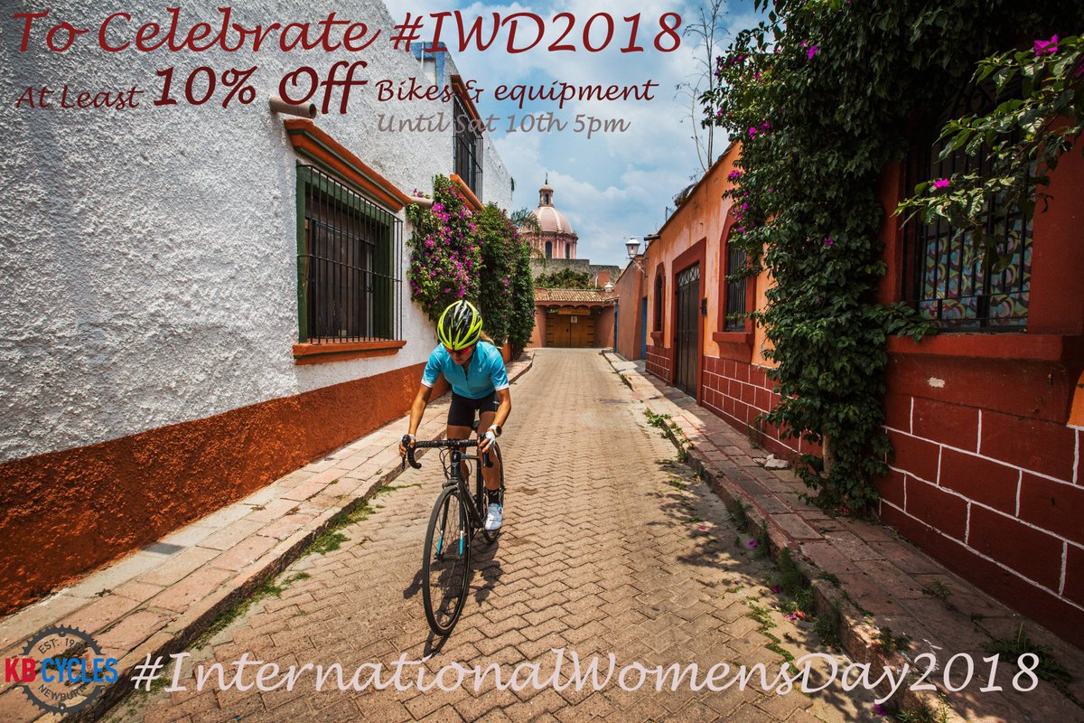 To celebrate #IWD2018 we have 10% off all Womens Bikes &amp; equipment until Saturday 10th 5pm. And even further savings on previous season bikes!
#internationalwomensday2018