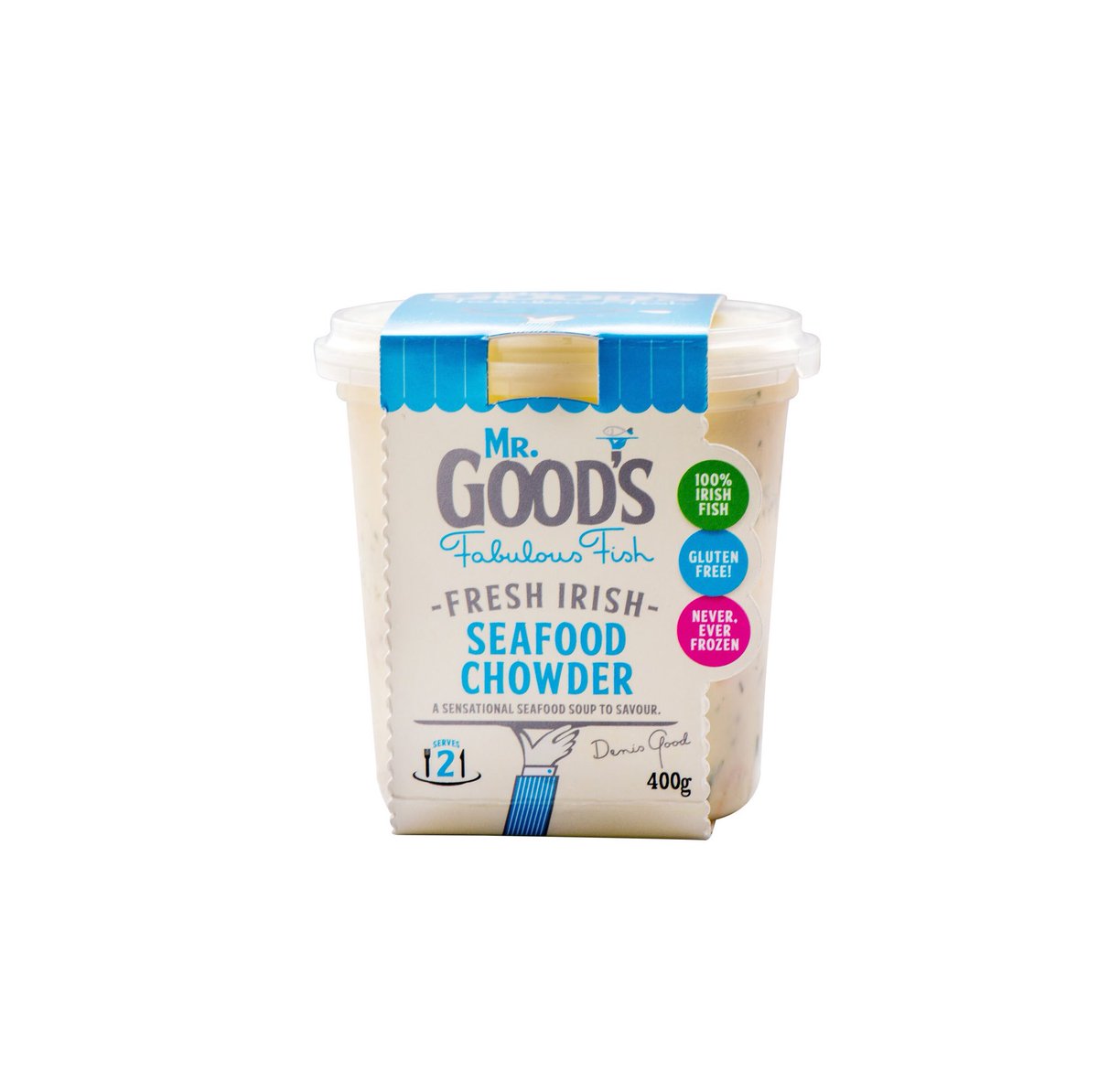 GoodsofCork's tweet photo. Delighted to see the shelves in @dunnesstores now restocked with our delicious Seafood Chowder, Seafood Pie, Smoked Fishcakes &amp; Organic Smoked Salmon  after last week’s weather influenced “interruptions” ....
#fabfish #irishfish https://t.co/XG8svcq5is