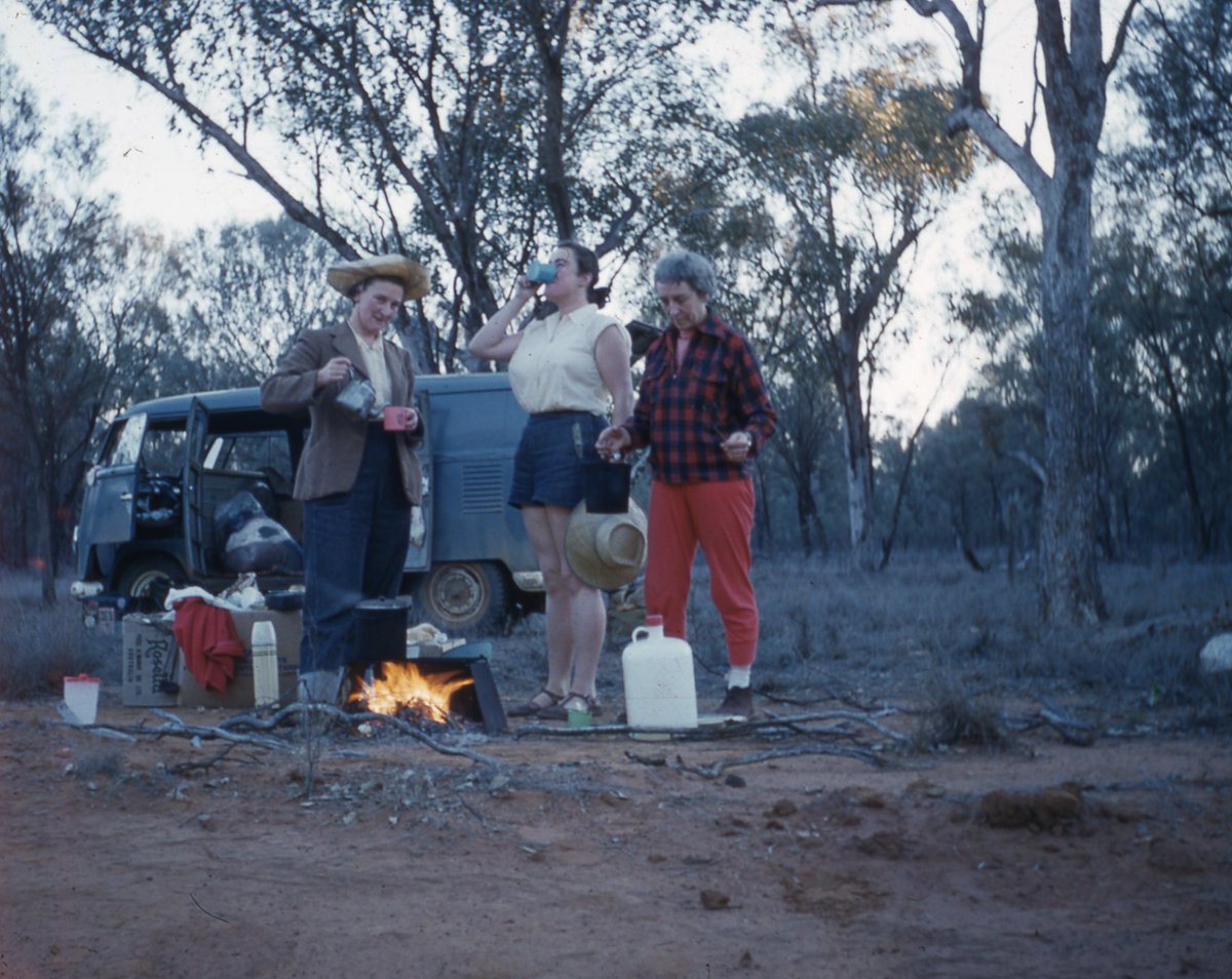 In 1958, Mary went on an extrodinary one-month roadtrip of central #Australia, ow.ly/YaFn50gEqvc a remarkable feat at the time. Travelling in a borrowed Volkswagen Combi and using paper map navigation.
 #PressforProgress <a href="/womensday/">Women's Day</a> #IWD2018 #Centralia #roadtrip <a href="/UNWomenAust/">UN Women Australia</a>