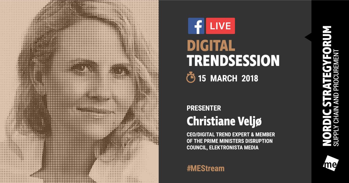 ManagementEv's tweet photo. Save the date for our first-ever #FacebookLive session with Christiane Veljø. Follow us on Facebook and click on the "See First" button to always be updated: https://t.co/U2cEYbzOru

#MEStream https://t.co/y8P7jZqA35
