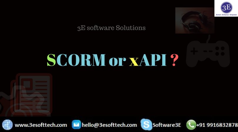 Software3E's tweet image. #SCORM or #xAPI #ExperienceApi – Are you still in dilemma? 
buff.ly/2G2z2T0