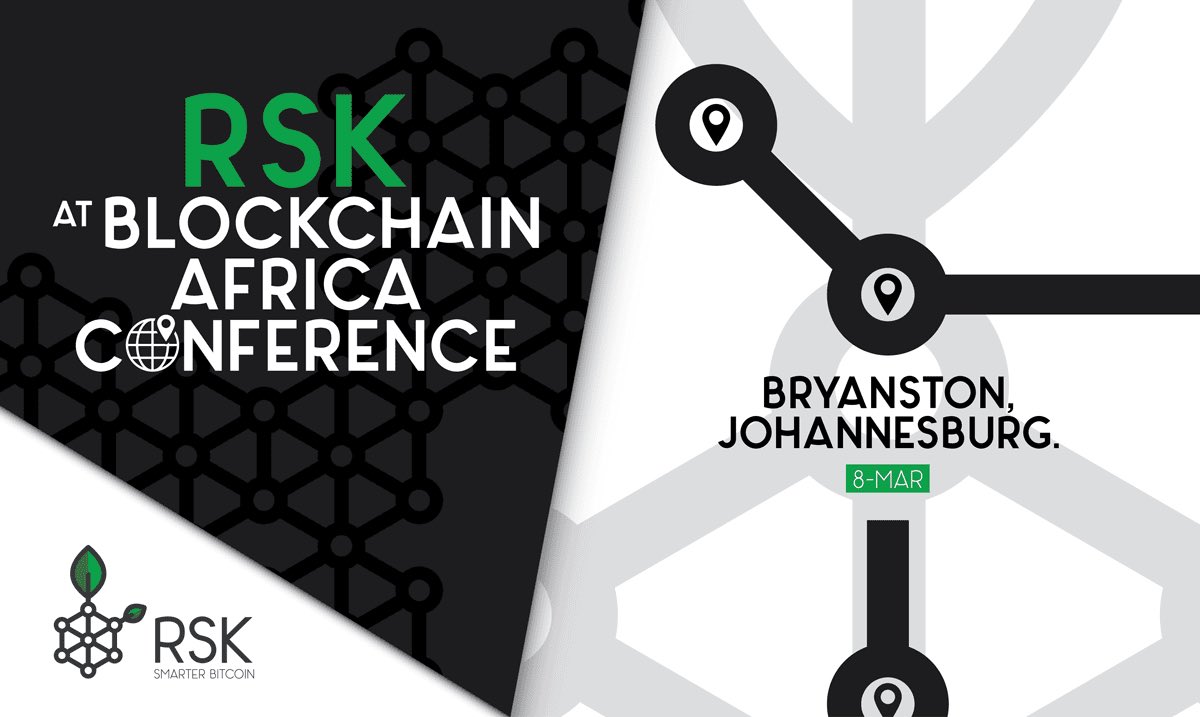 rootstock_io's tweet photo. Today in Johannesburg our Chief Biz Dev @henrysraigman will be talking about the Internet of Value at @BlockchainZA . Taking  #SmartContracts everywhere. #BeRSK https://t.co/PRu1xzi8wH