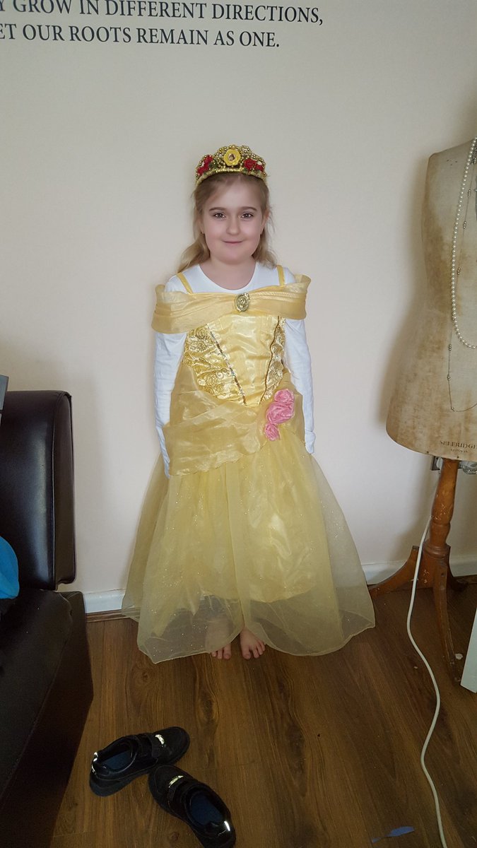KirkChimene's tweet photo. @stjosephskly my two ready for world book day x ellis is humpty dumpty x and Emily is belle x https://t.co/PB3nswjcw6