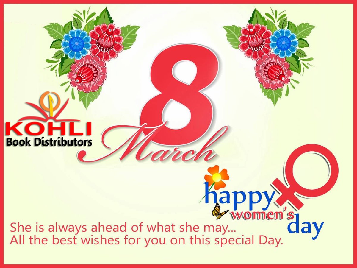 distributorsko1's tweet photo. kohli book distributors wish you 
all Happy Women's Day🙂🙂🙂🖋️🖋️🖋️ https://t.co/YpH7Zx55Fi