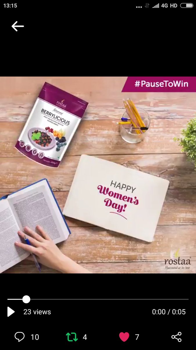 ShrirajSweety's tweet photo. @WorldOfRostaa #PauseToWin #WomensDay #Rostaa @HAPPYvidya @Nive1109 @MissChennai https://t.co/scjqDJEHKF