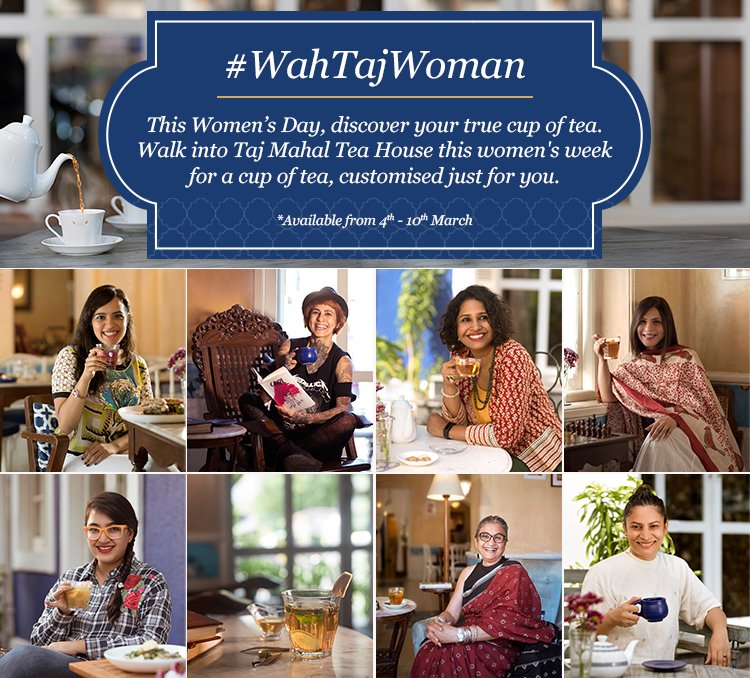 On the occasion of Women's Day, we invite all women to drop by to savour a cup of tea, customized to your taste. So drop in before 10th March to get your true cup of tea and be a #WahTajWoman.

#womensday #womensdayspecial #womensday2018