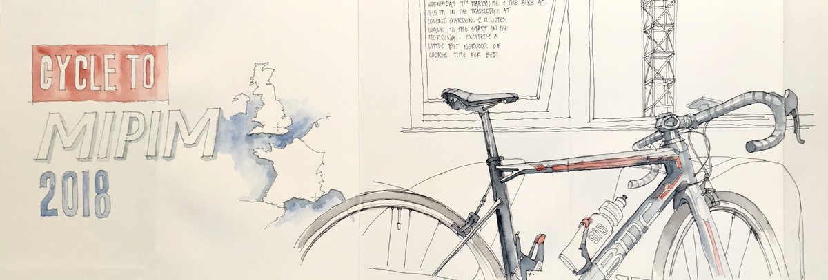 sandysdrawings's tweet photo. Lovely day for a bike ride! Good luck to all for #CycleToMIPIM2018. #TeamHTA #folkestoneroute https://t.co/cEt1OW6KHX
