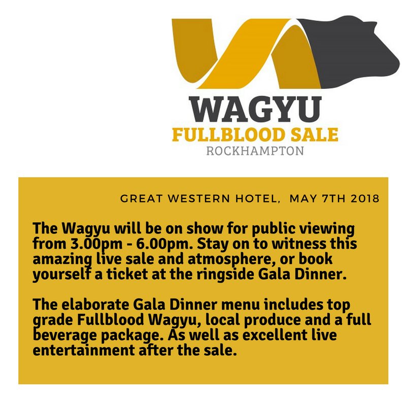 Not long until our #FullbloodWagyu Sale in #Rockhampton during <a href="/BeefAustralia/">Beef Australia</a>