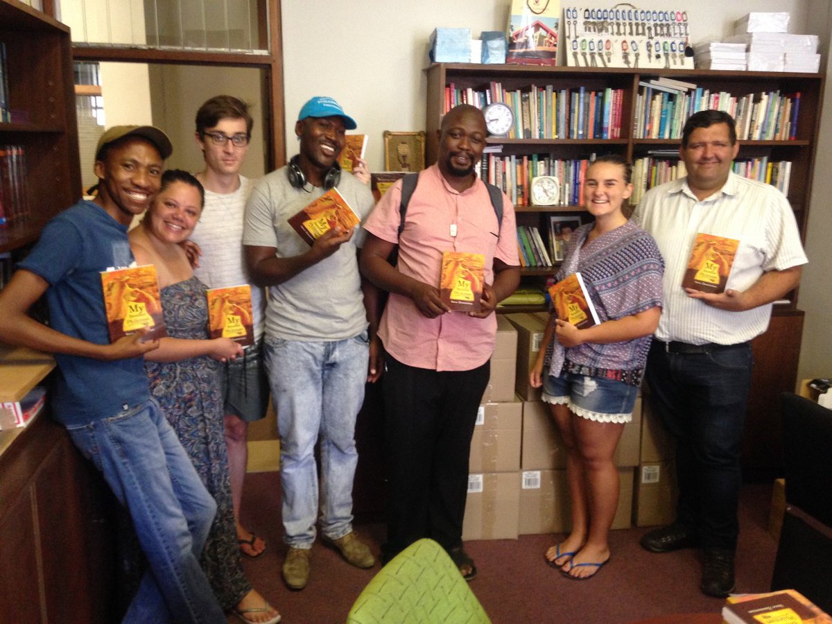 WitnessGetuie's tweet photo. #STELLENBOSCH: Students in the #NetACT (https://t.co/PiH5XYYuvD) office at the Faculty of Theology, Stellenbosch University, were very excited when 480 copies of Steve Zimmerman’s commentary on Philemon, “My brother Philemon”, were delivered for all the undergraduates! https://t.co/DI0cd5DBjT