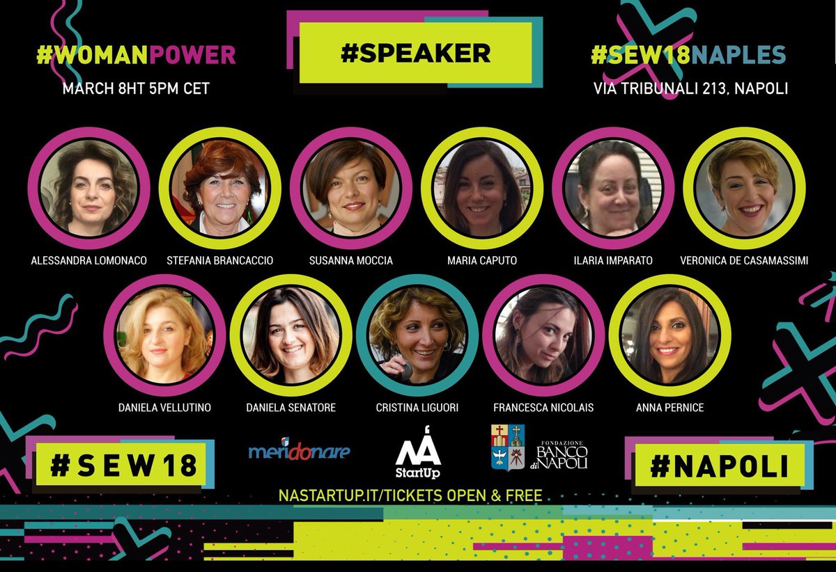 Anna_Pernice's tweet photo. Il mio #8marzo è differente! Vi aspetto alle 17:00 in @fondazioneBN per parlare di #womanpower #imprenditoriafemmilile #startup e #influencermarketing con #NAStartup. Non mancate! Ingresso gratuito previa registrazione qui:
https://t.co/9ChTlXwE7H https://t.co/T4l7MB5xoB