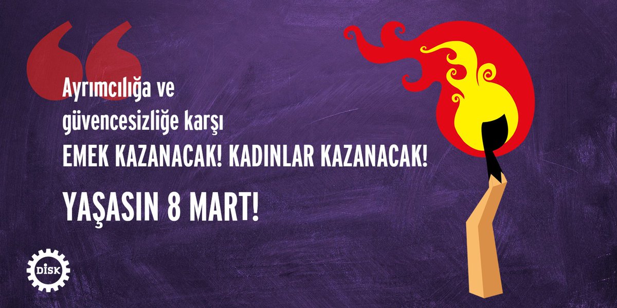 diskinsesi's tweet photo. Ayrımcılığa ve güvencesizliğe karşı
EMEK KAZANACAK!
KADINLAR KAZANACAK!
Yaşasın 8 Mart!
#DünyaEmekçiKadınlarGünü https://t.co/XWewmGR1VO