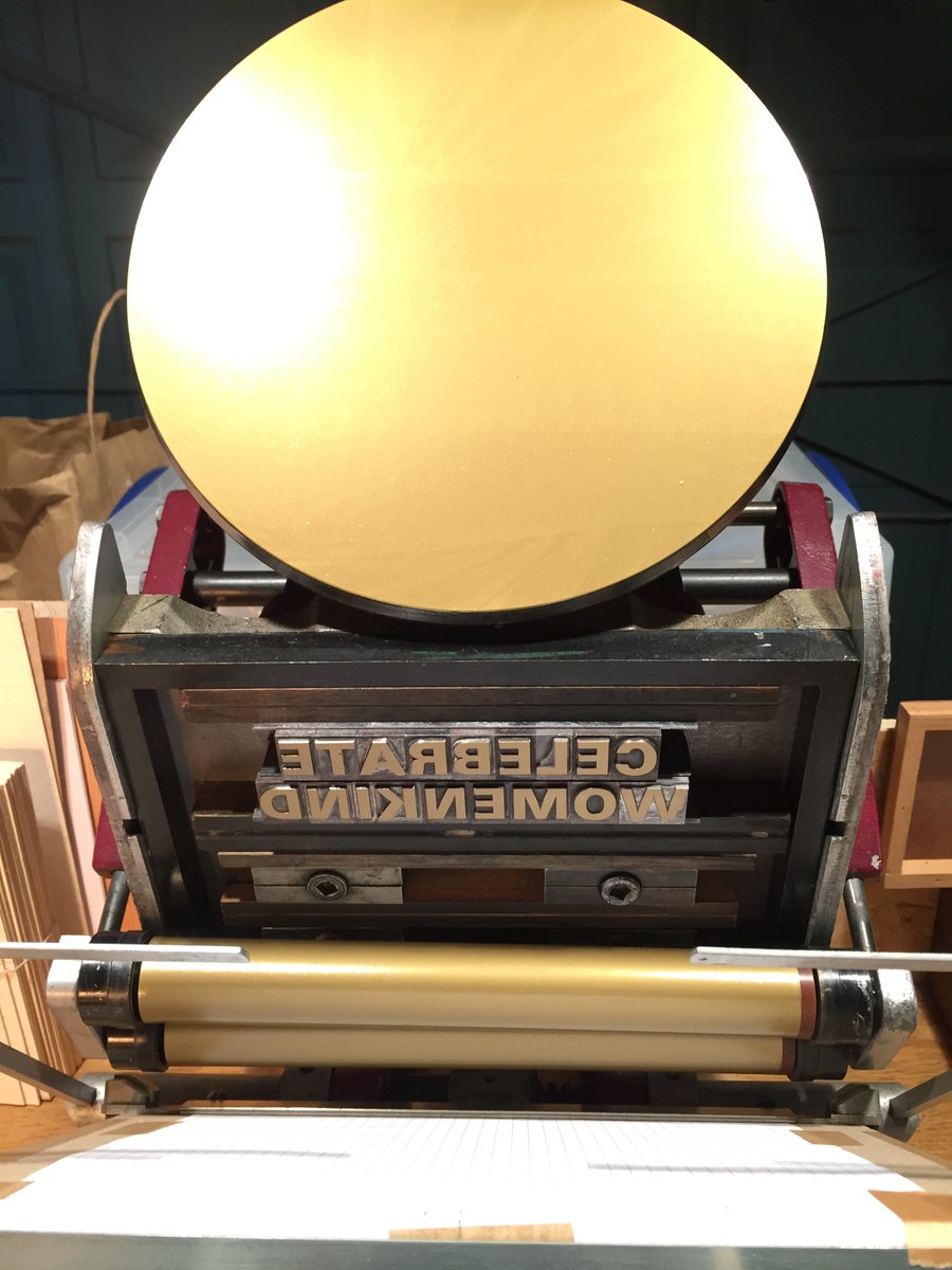 amplifierpress's tweet photo. #InternationalWomensDay Gold ink and letterpress for cards to celebrate International Women's Day!! https://t.co/42XiIGpJDG