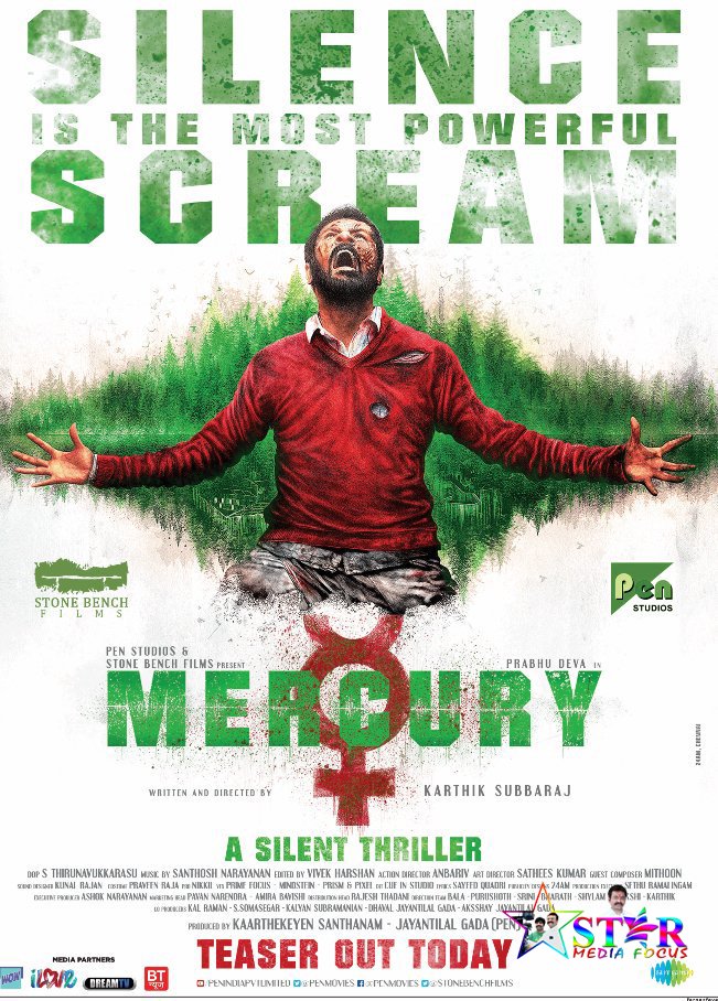 StarMediaFocus's tweet photo. Silence is the most powerful scream... #prabhudheva in #Mercury... #karthiksubbaraj directs... @PDdancing @karthiksubbaraj #starmediafocus @StarMediaFocus https://t.co/1fmExoEdHo