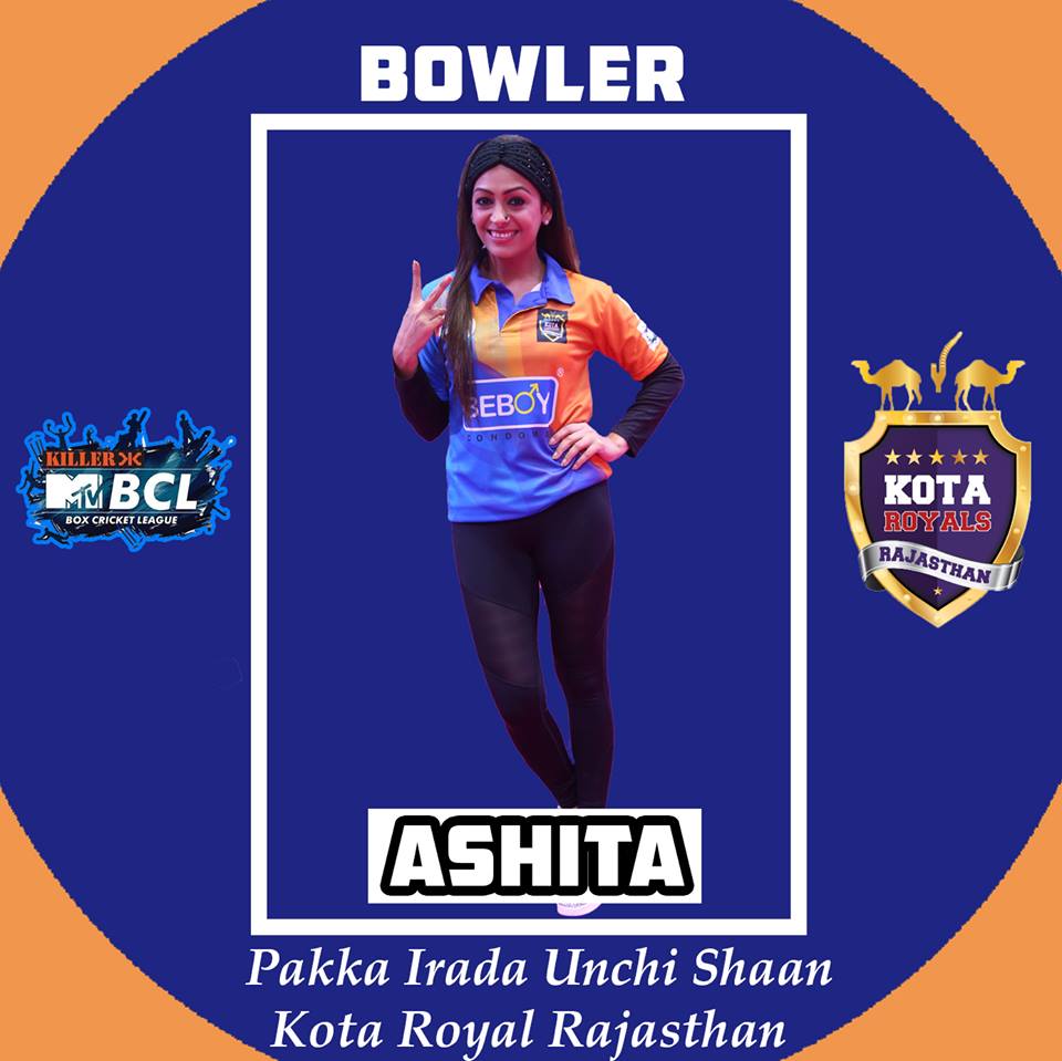 Introducing Our Bowler #AshitaDhawanGulabani. #mtv #mtvbcl #killermtvbcl #bcl2018 #cricket #boxcricket <a href="/boxcricleague/">BoxCricketLeague</a>