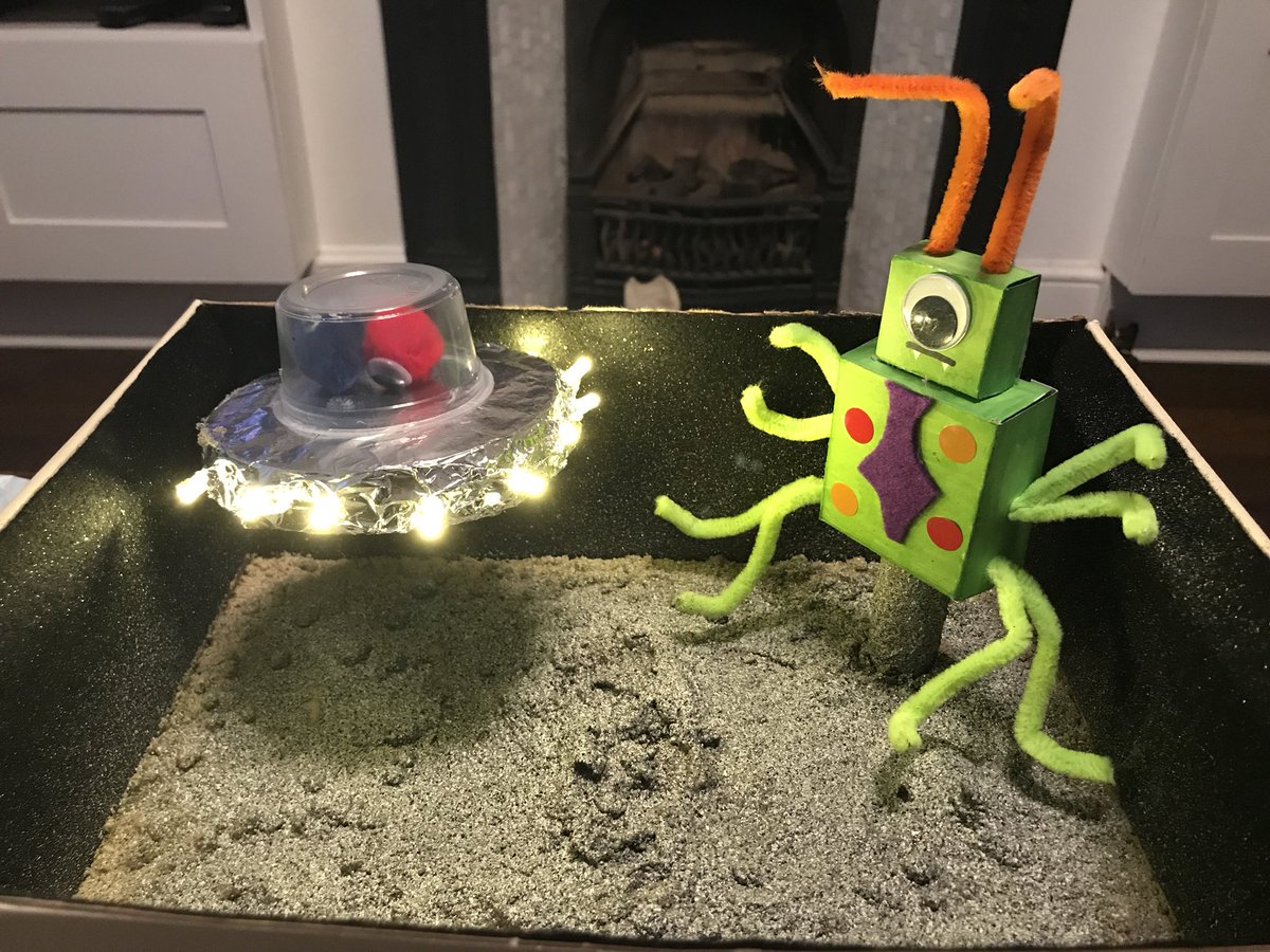 _WebRelief's tweet image. Creativity and Innovation with my son Freddie. Time to apply it to our client briefs. #creativity #innovation #alien #project #school