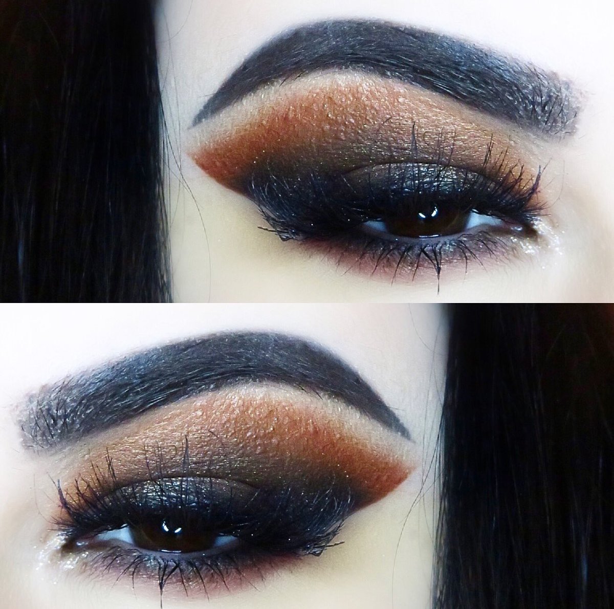Pumpkin Latte look using the <a href="/ABHcosmetics/">Anastasia Beverly Hills</a> Prism palette! Shades - Lucid, Parallel, Obsidian &amp; Saturn 😍🙌🏻 Brows - Dipbrow Pomade in Ebony. The Eyelashes are <a href="/RedCherryLashes/">Red Cherry Lashes</a> in WSP