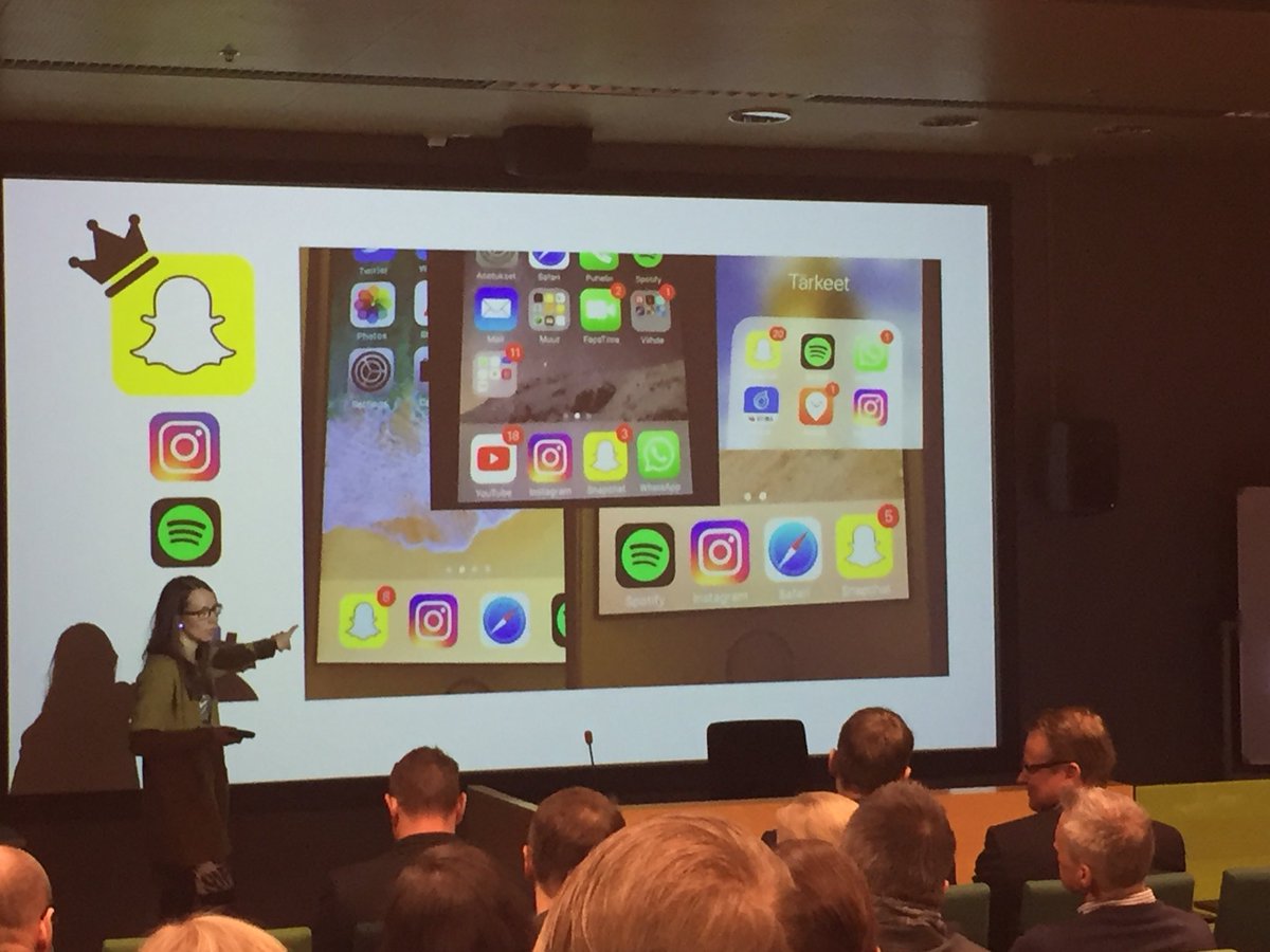 Snapchat on sovellusten kingi nuorten keskuudessa, Facebook on kuollut ja kuopattu... sanoo Annika Berg Elisalta <a href="/kauppakamaritku/">Turun kauppakamari</a> #Teema2018
