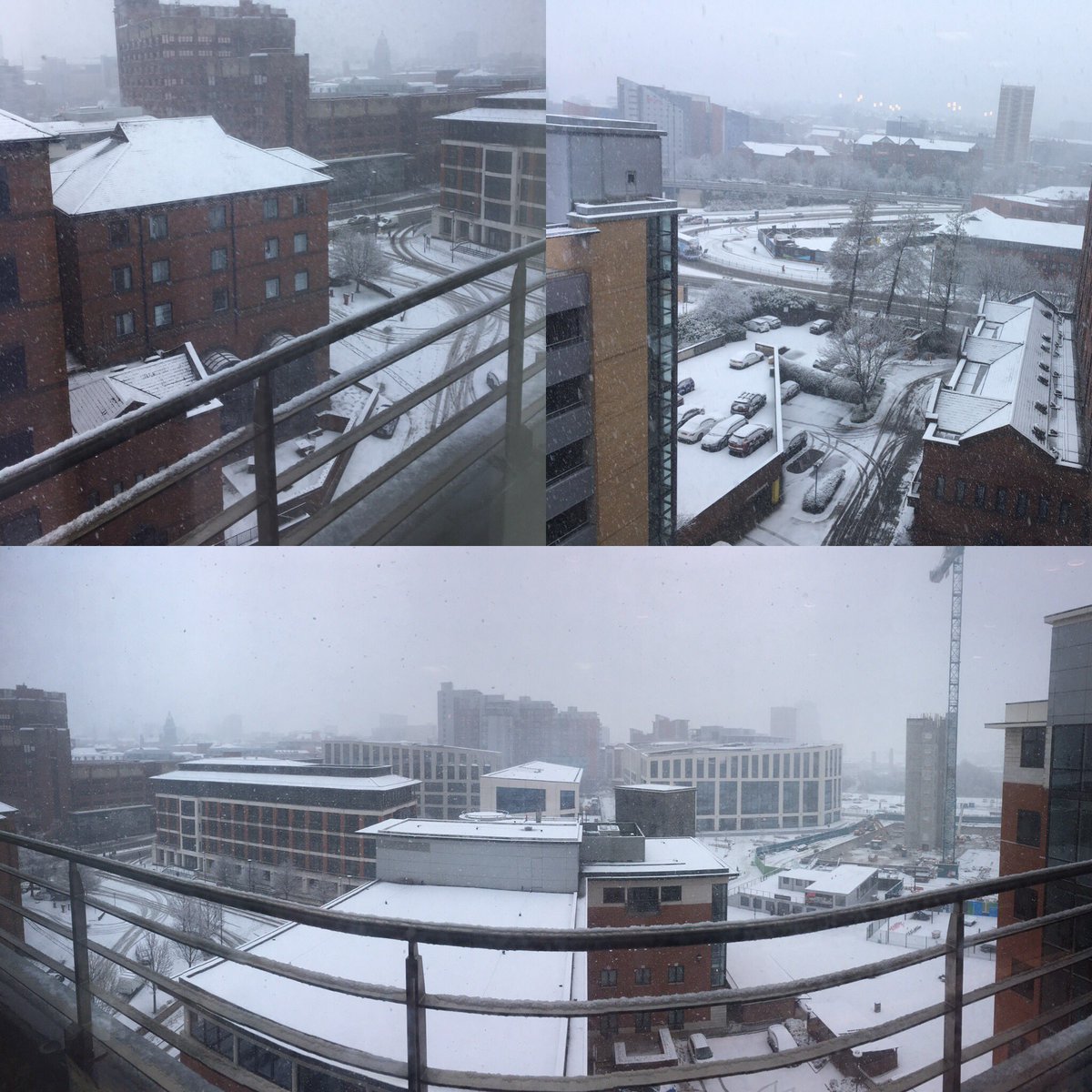 rachelrja's tweet photo. View from Sky Bet Towers this morning !! ❄️ ❄️❄️❄️❄️#Leeds #sbglife #pestfromthewest https://t.co/eaR7mn6HEC