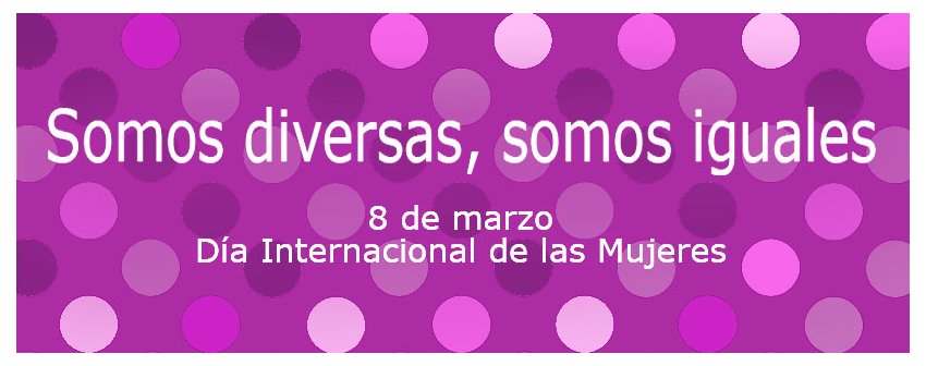 ¡Por la igualdad real y efectiva, porque #SomosDiversasSomosIguales! ow.ly/55n930iP78f

#DíaInternacionalDeLaMujer #IgualdadEsEvolución #ONCEIgualdad #TercerSector #DíaDeLaMujer #el8demarzoyoparo 
<a href="/Patriciasanzc/">Patricia sanz</a> <a href="/tpalahi/">Teresa Palahí Juan</a>