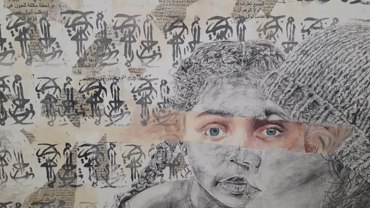 StreetFodder's tweet photo. Year 12 artwork @GrangeTech #Bradford https://t.co/isL6xmZdGl