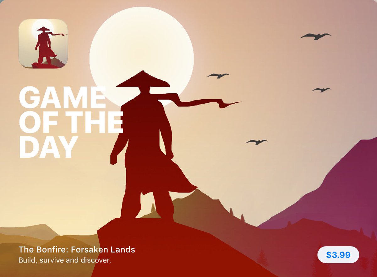 xigmagames's tweet photo. Very happy to share that The Bonfire: Forsaken lands is now featured in 'GAME OF THE DAY' under Today's tab on the @AppStore @AppStoreGames .

check out the story: https://t.co/1BQ81oHV79

#indiegame #gamedev #GameDesign #gameart #IndieGameDev https://t.co/1IDpGDIJG6