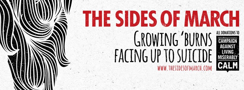 Join the Marching Army and sign up for Sides of March 2018 - grow some #sidesburns for #SuicideAwareness thesidesofmarch.com