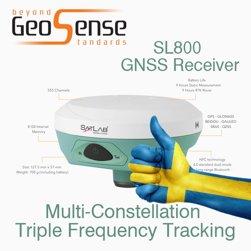 GEOSENSE_GR's tweet image. SL800 GNSS RECEIVER by SATLAB. Swedish supremacy!
Learn more by GeoSense, official representative of SatLab in Greece: lnkd.in/di4etED
#geosensegr #satlab #SL800 #gnss #gis #gnssreceiver #geoinformatics