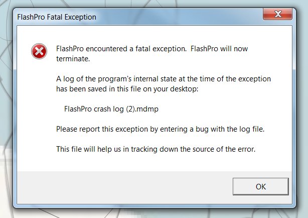 vincenthuon's tweet image. La journée commence bien.
#flashcs6