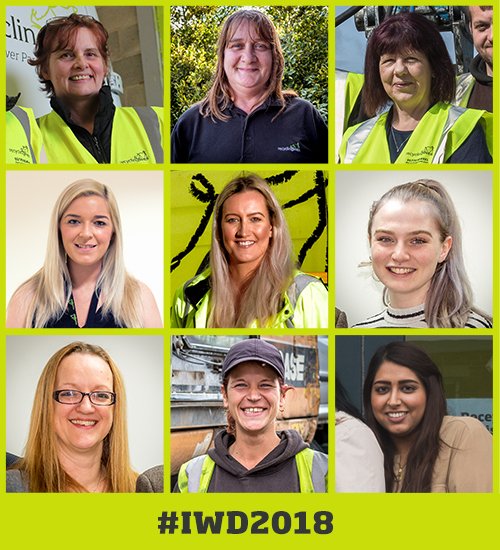 recyclinglives's tweet photo. Today we're celebrating the growing number of #women working across our organisation - including Tina, a crane driver; Gemma, our general waste manager; &amp; Yvonne, a HMP Academy manager. #IWD2018 #changingthewaybusinessisdone https://t.co/MTL1awS7cr
