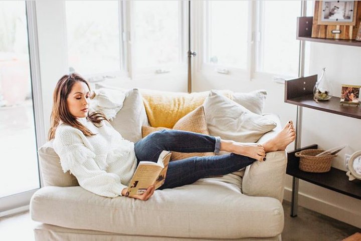 ADoughtySpirit's tweet photo. Barefoot, snuggled down on a couch is absolutely my favorite form of relaxing. The perfect way to cleanse my soul and because some mommy deserves it! https://t.co/l4quHKvfF2
