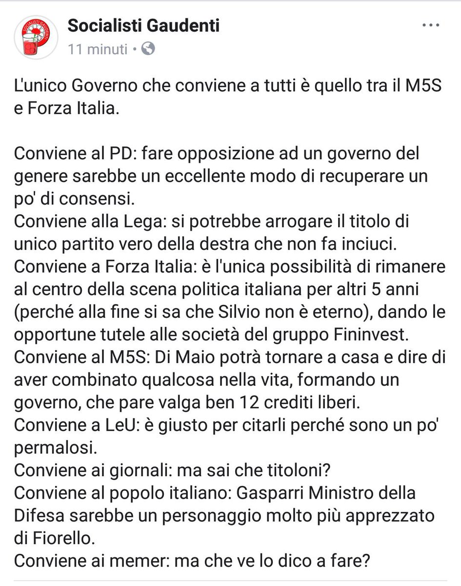 Ipotesi di Governo #GovernoPatrimonioDelPaese #elezionepolitiche2018 #DiMaio #M5S