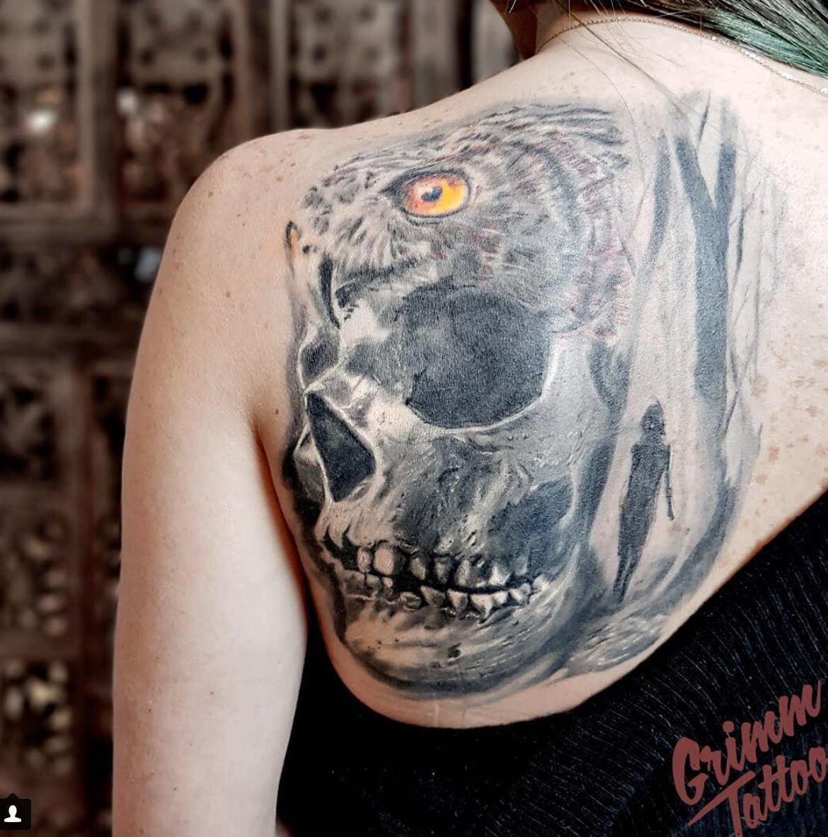 Black Forest Tattoo Sticker For Men Women Children Portrait Clock Death  Skull Temporary Tattoo Fake Henna Skeleton King Tatoos
