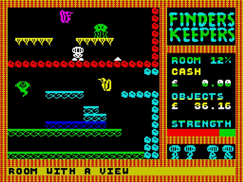 Retrogaming Memory! ❤

Title: Finders Keepers
Publisher: Mastertronic
Version: ZX Spectrum
Year: 1985