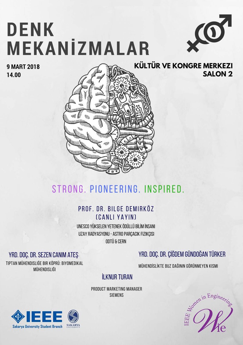 Biyomedikal, iş istihdamı, mühendislikte kadın erkek ayrımı ve iş hayatı hakkında merak ettiklerinizi öğrenmek ve tecrübe aktarımı için sizleri de 9 Martta Kültür ve Kongre Merkezi Salon 2 de yapacağımız etkinliğimize bekleriz.
#ieeesau #ieeesauwie #women #in #engineering