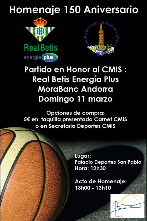 CMIBasket's tweet photo. Este domingo, el @RealBetisEPlus nos rinde homenaje por nuestro 150 aniversario. Nuestros jugadores, entrenadores y directivos estarán presentes en dicho evento. @cmisevilla https://t.co/K0nxXFOhAS
